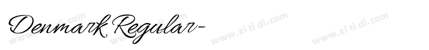 Denmark Regular字体转换